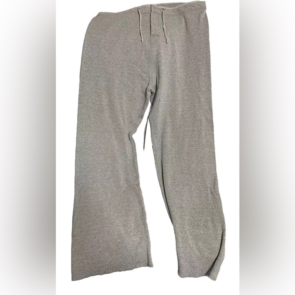 Vintage Womens Lucky Brand Dungarees By Gene Montesano Grey Knit Long Johns Usa